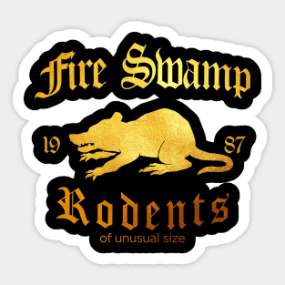 Princess Bride Fire Swamp Rodents Sticker